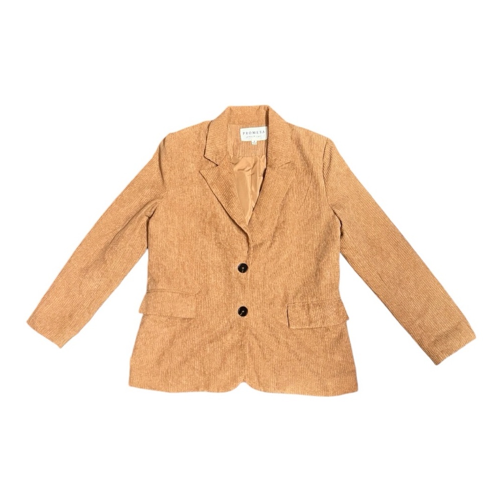 Promesa Women’s Tan Corduroy Blazer – Size Small
